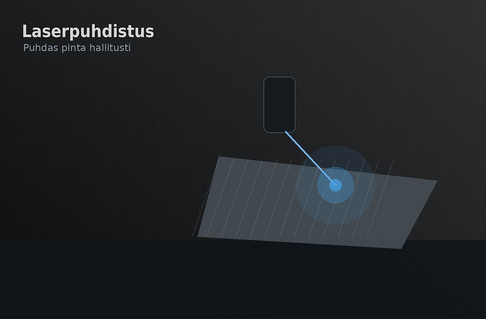 Laserpuhdistuksen teollinen kuvituskuva